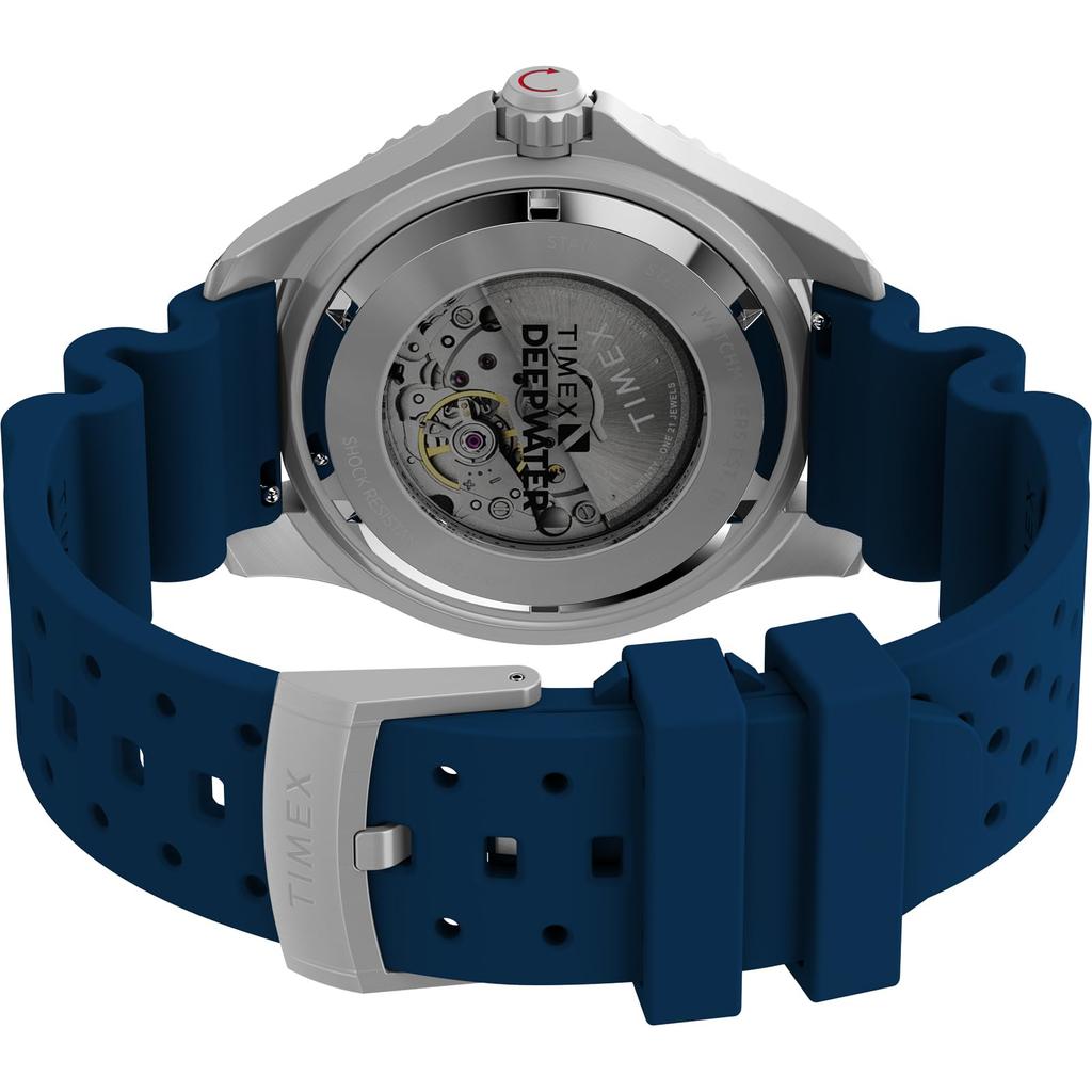 TIMEX Deepwater Meredian 200 Automatic 20 ATM Water Sapphire Blue Watch, Resistant, Crystal, Dial, TW2Y39900, Men's [Authentic]