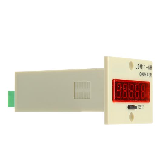 JDM11-6H DC 24V 6 Digits Electric Digital Display Counter Resettable Accumulator