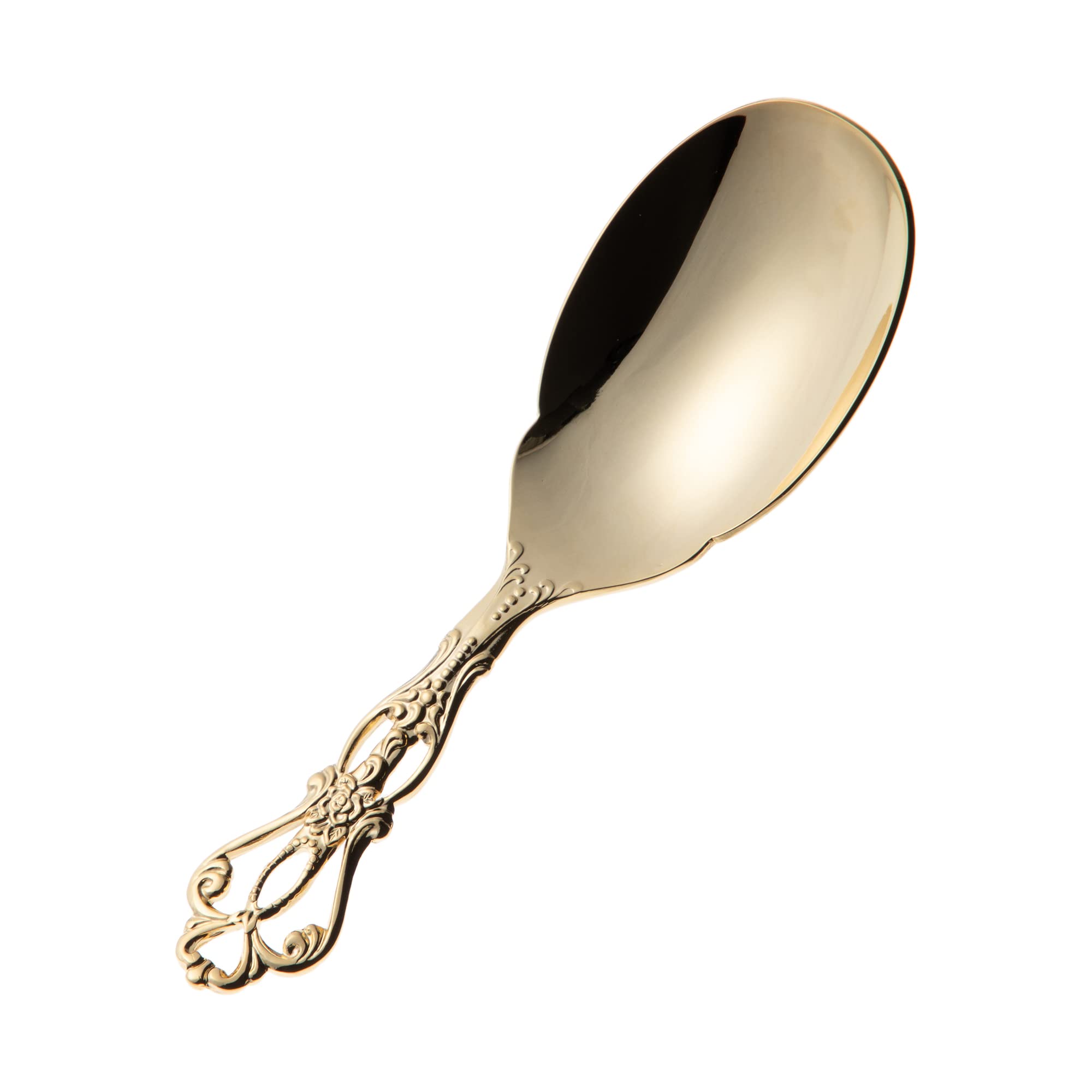 Nagao Laselle Tea Caddy Gold Set of Made in Japan Spoons, Plated, 12,