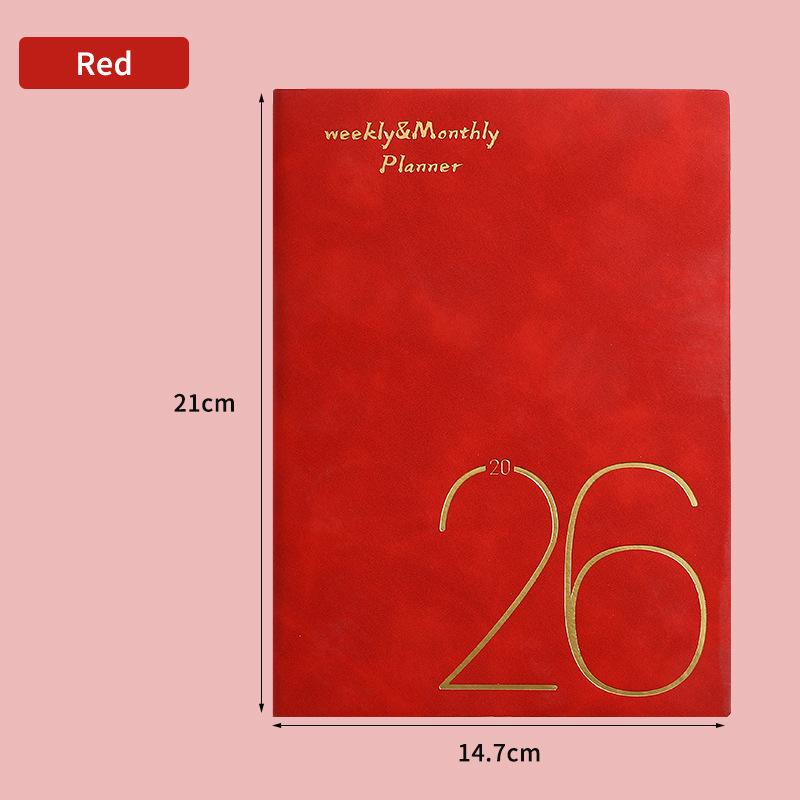 In Stock: 2026 English Weekly Planner A5 - Cross-border Agenda & Yearly Calendar Book