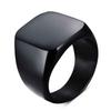 2025 Fashion Jewelry Square Rings for Men Accessories Anniversary Wedding Party Gift Trendy Geometric Men Rings