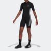 Adidas Csíkos Kerékpáros Overál Női Overálok Fekete GK6157