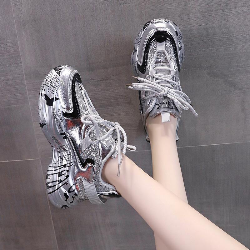 Silver dad shoes children's ins tide autumn and winter 2025 new autumn versatile and thin sports and leisure shoes