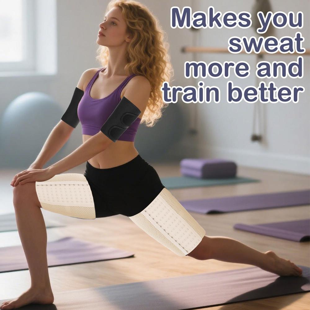 1Pair Thigh Trainer For Men And Women Shapewear Leg Control Slimming Body Shaper Thigh Cincher Band, Thigh Compression Sleeves