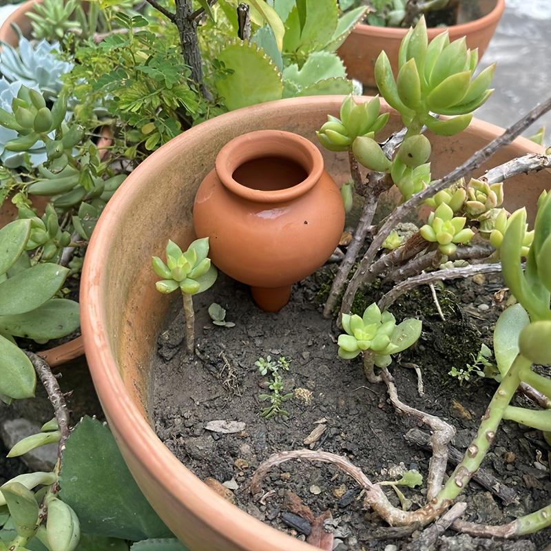 Clay Automatic Irrigation Dripper 4Pcs, Self-Absorbing Water Tip Irrigation Device, Upgraded Flowerpot Insertion Device, Suitable For Professional