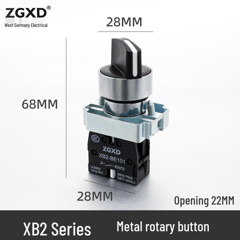 

XB2-BD33 Two-Position Key Switch with Self-Locking Reset Feature