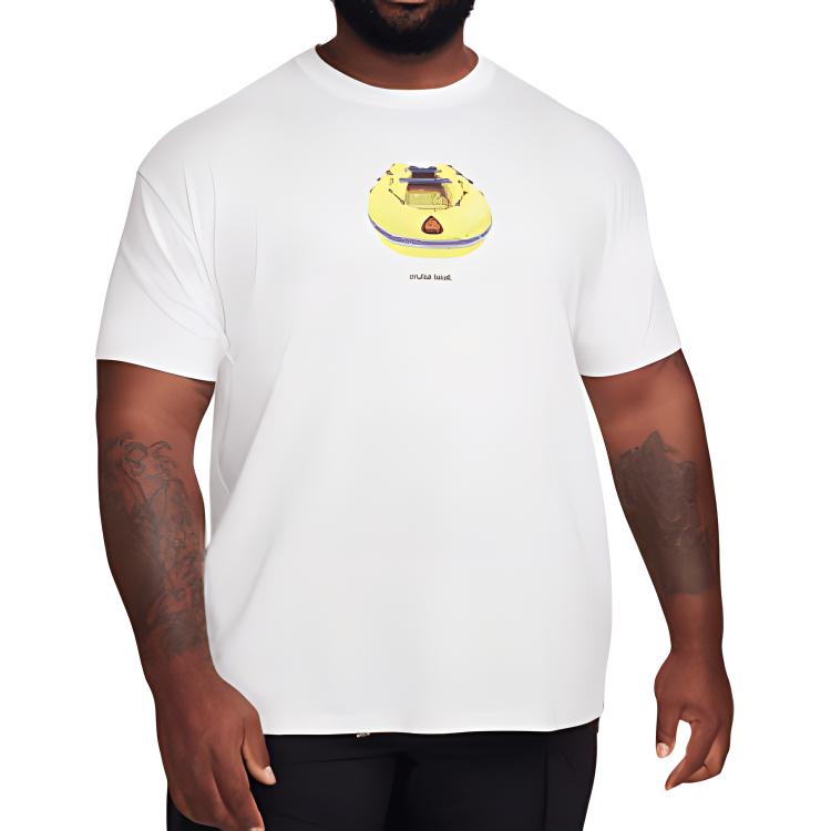 Nike ACG Cruise Boat Print Ribbed Crew Neck T-Shirt Men Tops White FQ3725-121