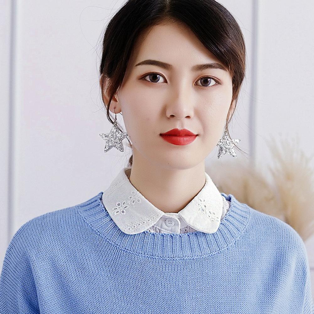Manufacturer wholesale fake collar cotton autumn and winter shirt decorative collar girl doll collar shirt Korean version shirt