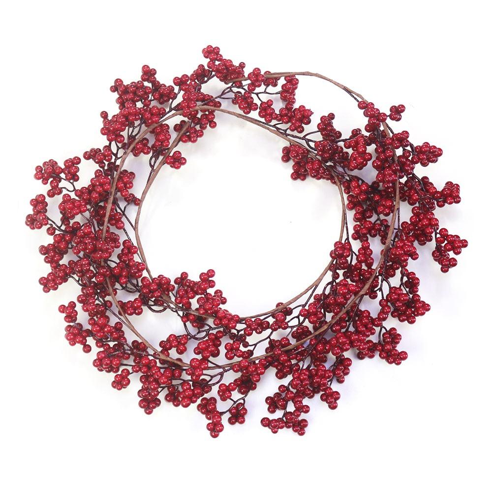 

Home Decoration Red Berries Vine Red Berry Artificial Plants Christmas Garland Festival 1-180cm