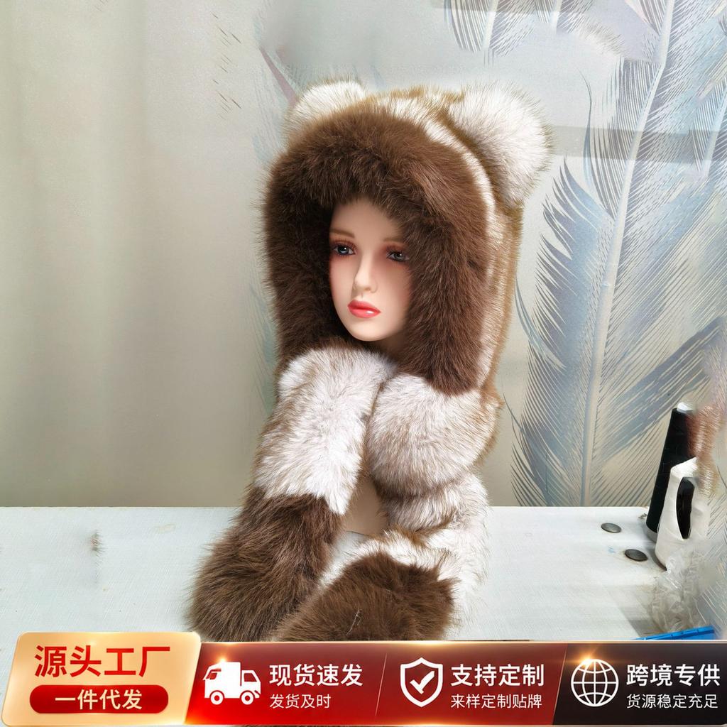 [Versatile recommendation] Lei Feng hat female slim ski hat parent-child Mao Mao hat autumn and winter ear protection warm snow hat