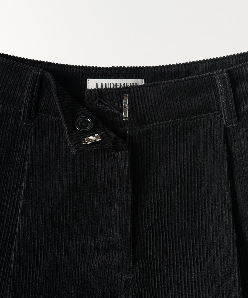 TTUDEMENT Corduroy Shorts Black