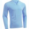 Men's Plus Size Fitness T-Shirt: Stretch Comfort Long-Sleeved Autumn V-Neck Shirt