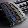 Ribbed Nylon 18mm 20mm 22mm Watch Band Men Women Straps Woven Canvas Bracelets Sport Wristbands Breathable Replacement Belt