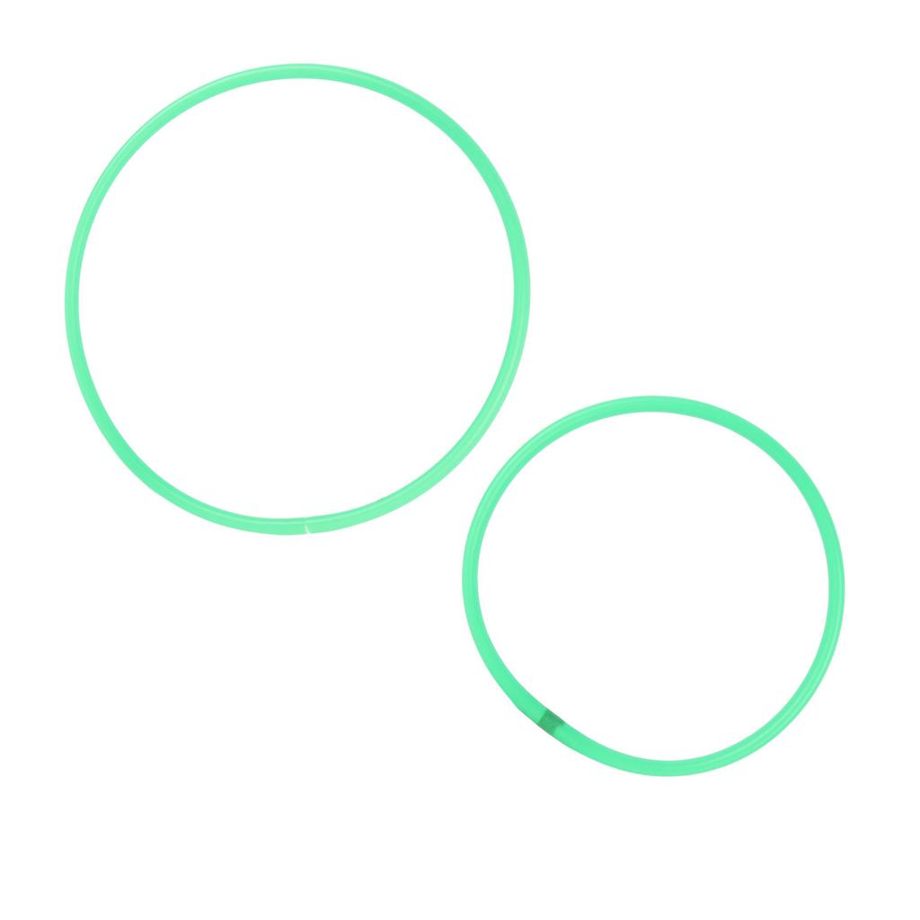 10 Pcs Agility Speed Rings Balance Coordination Sensory Training Jumping Hoop Hollow Green 13.78in