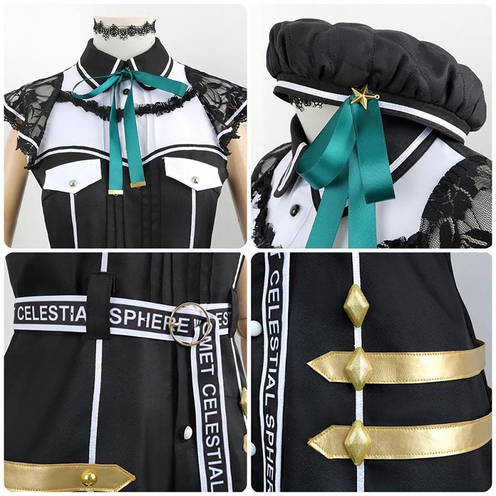 [Milky Time] Hololive Suisei Hoshimachi Cosplay VTuber Halloween New Costume (M)