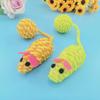 1pc Cat Playing with Mouse, Colorful Weaving Mouse Tail Ball, Teasing Cat Toys, Rustling Sound, Self Hi Toys, Pet Supplies