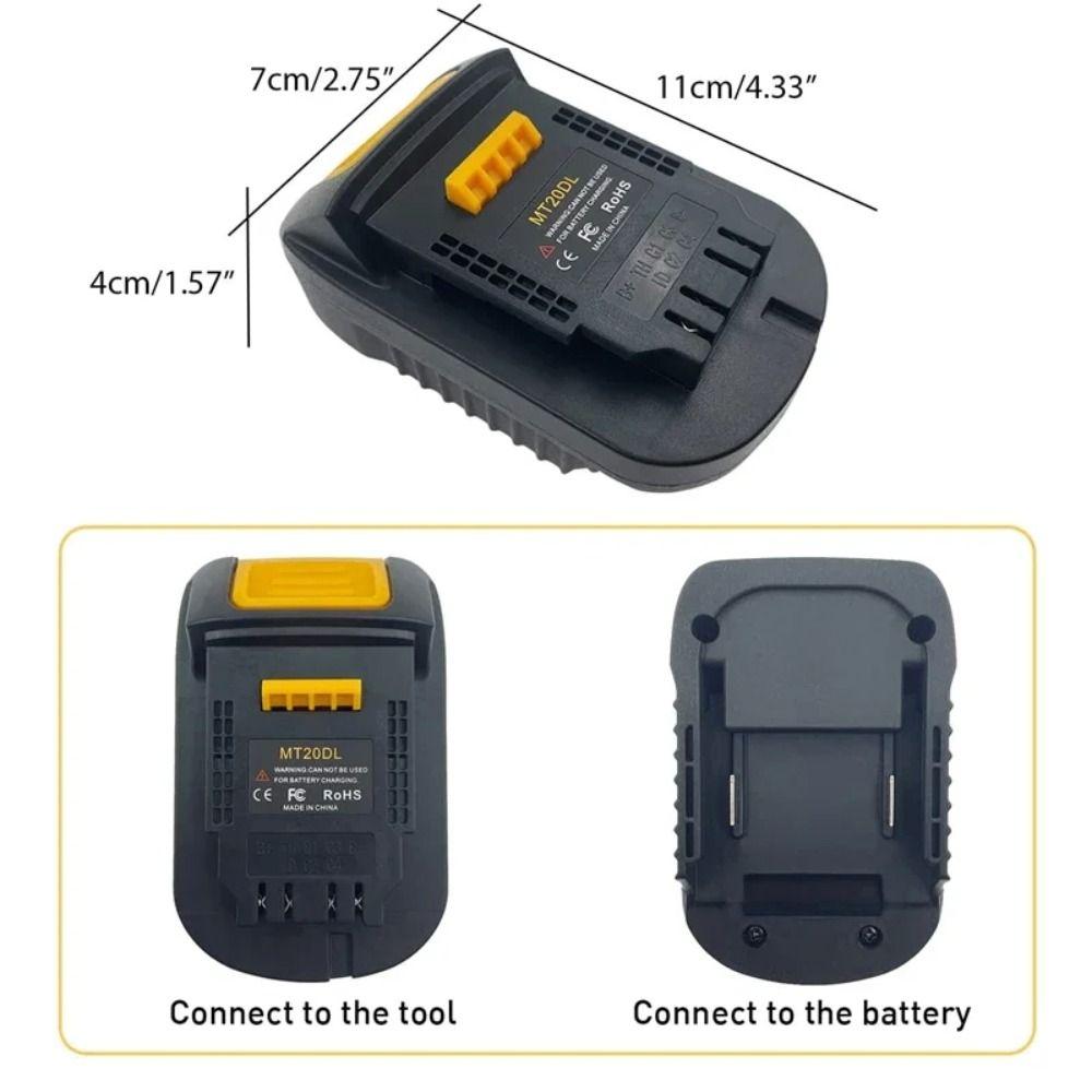 Portable Battery Converter Adapter PC Electric Power Tool for Milwaukee/Dewalt/Makita/Bosch