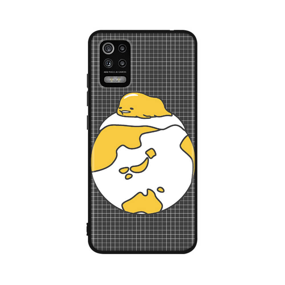 KT61 Lazy Egg Case for Xiaomi Poco X6 X4 M5 M6 F5 F6 C65 C55 C50 C51 C40 Redmi Note 7 8 14C A3X 13C 12C 11 10A 9C Pro Black Sofe Cover