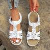 Fashion Summer Women’s Sandals 2025 New Flower Wedge Platform Orthopedic Shoes Woman Retro Casual Comfort Peeping Toes
