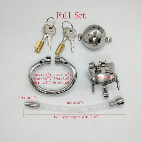 Stainless Steel Open Ended Jewelry with Ring Cage Double Lock for Man Male