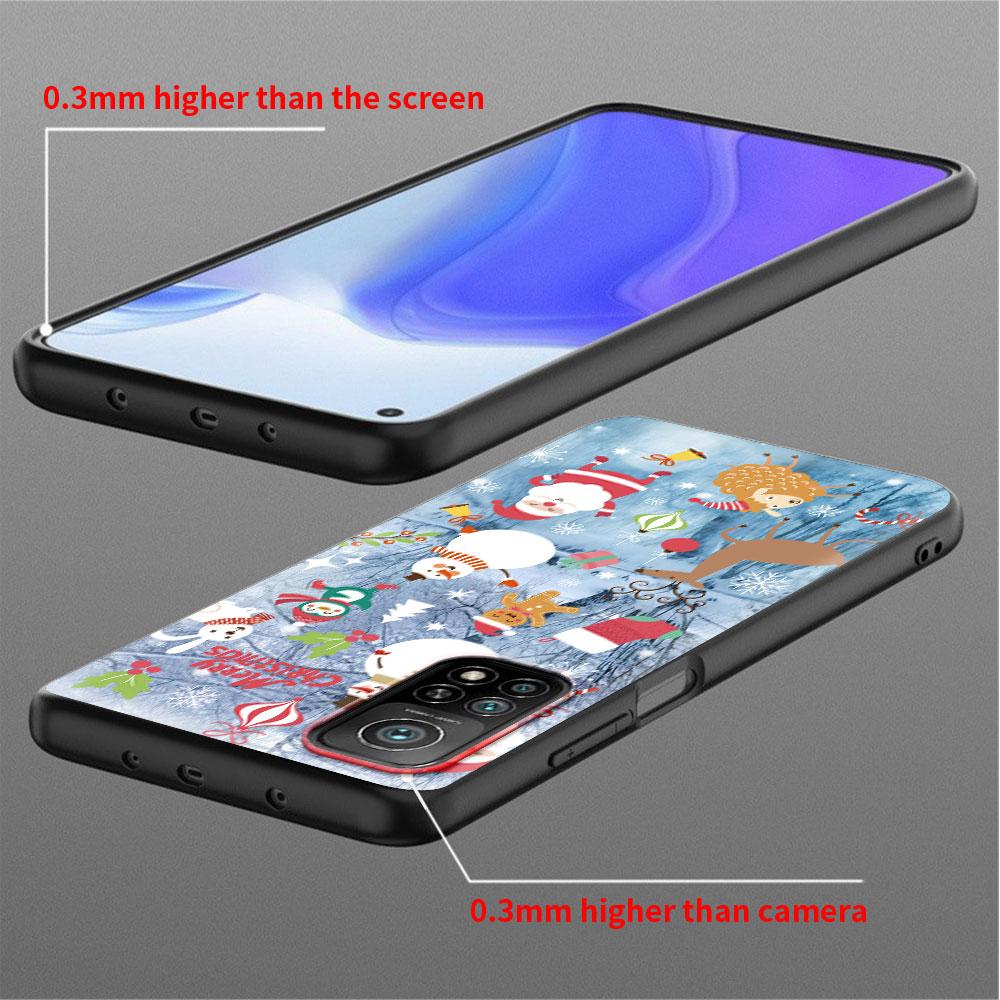 Christmas Red Nose Cute Elk Case For Xiaomi Mi Poco X3 NFC M4 M3 Pro F3 GT F1 11 Lite Note 10 11T 10T 9T Back Soft Phone Cover