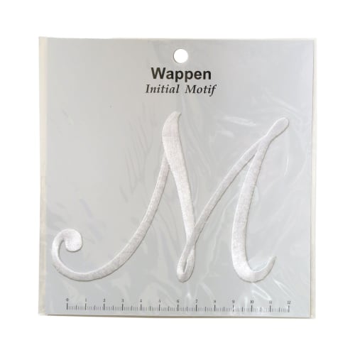 

KIYOHARA Initial Motif Patch Cursive M Width 10.5cm x Height 9.5cm IMW