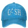 Vintage Cash Walking Outside Musician Baseball Caps Unisex Style Distressed Denim Washed Snapback Cap Outdoor  Hat
