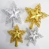 Silver 22cm Impressive Star Tree Topper Creative Hollow Plastic Christmas Decor Item