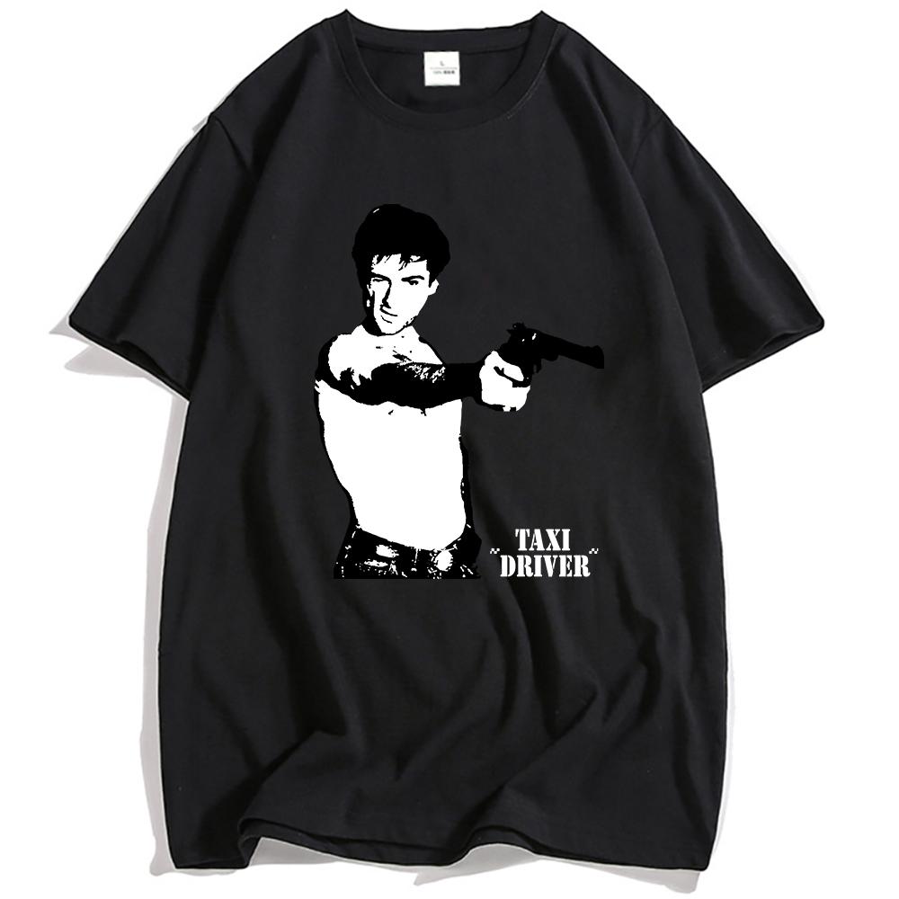 Taxi Driver T-Shirt Classic Movie Graphic Tee Robert De Niro Film Merch Cotton Short Sleeve Tshirts Men Women Unisex Tops