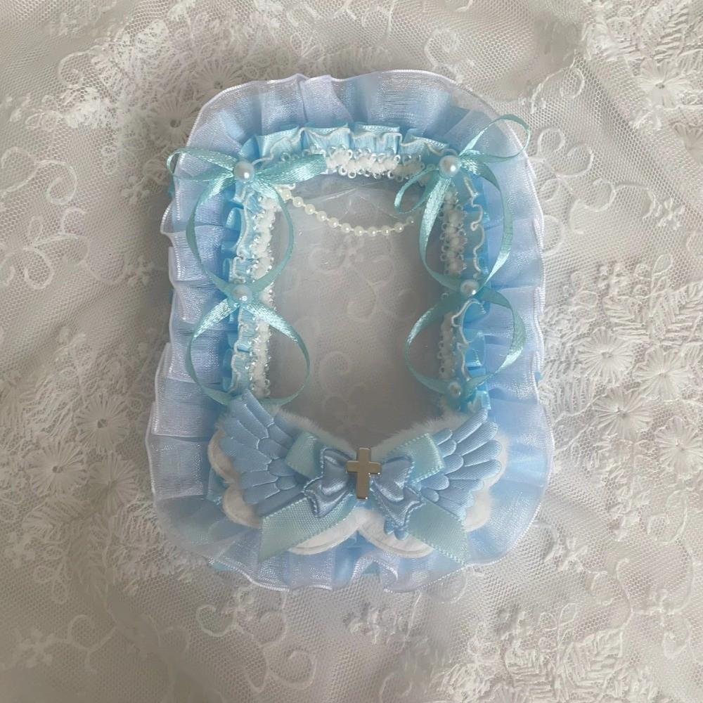 Lace Decorative Card Cover Bow Ribbon Card Display ID Card Holder Multi-layer Design Handmade Photocard Holder