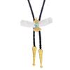 Alloy Bolo Tie for Men Golden Eagle Bolo Tie Necktie Collar Pendants Western Necklace for Teens Cowboy Rodeos Accessory