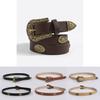 Western Inspired Faux Leather Belt Women Bohemian Style Casual Accessory For Spring