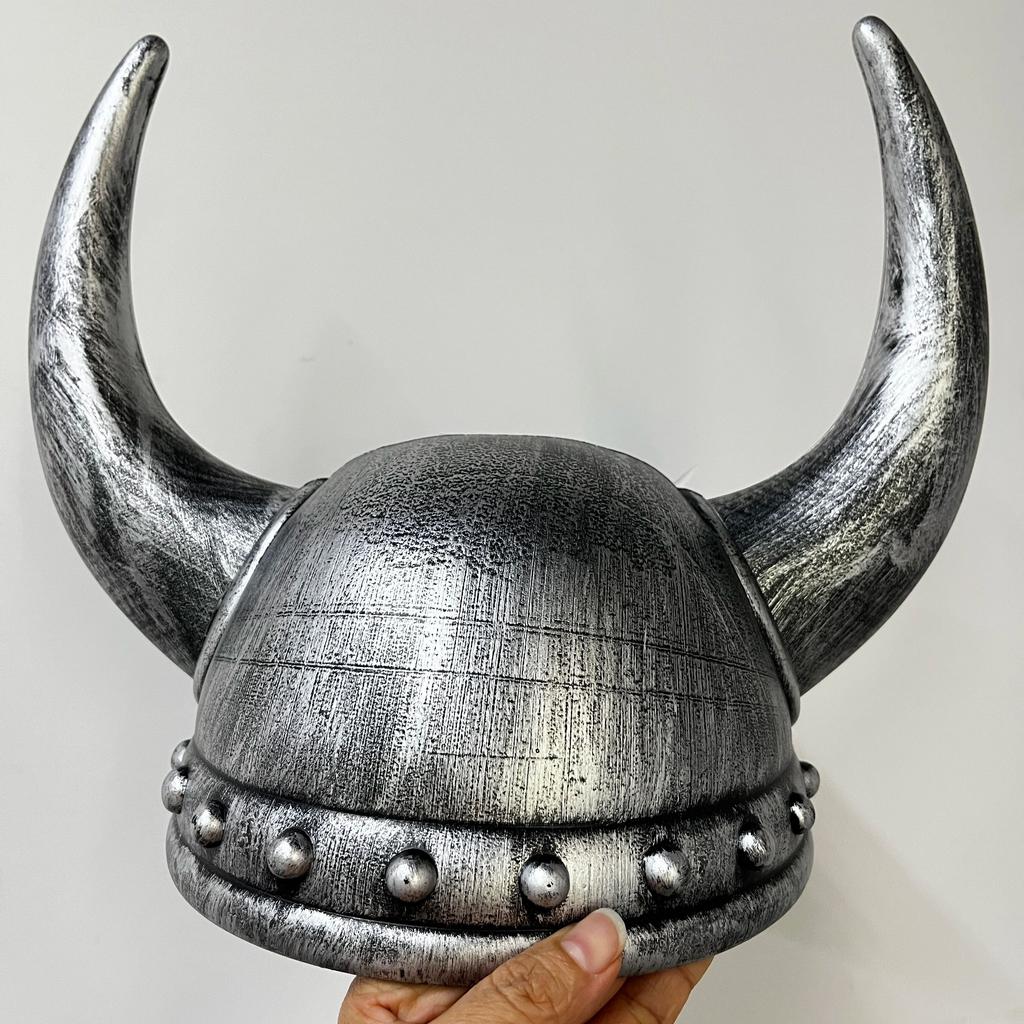 Viking Helmet with Horns for Adult, Medieval Viking Hat Halloween Cosplay
