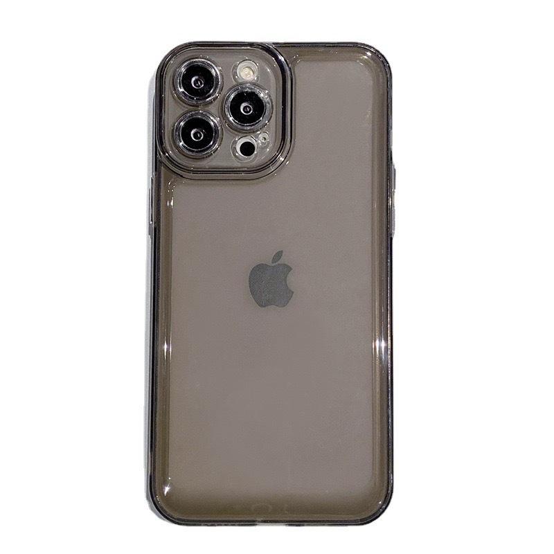 Transparent and Empty Case Apple 15/13/14 Phone Case 12promax Black Transparent Protective Case X Silicone Soft Case 15pro