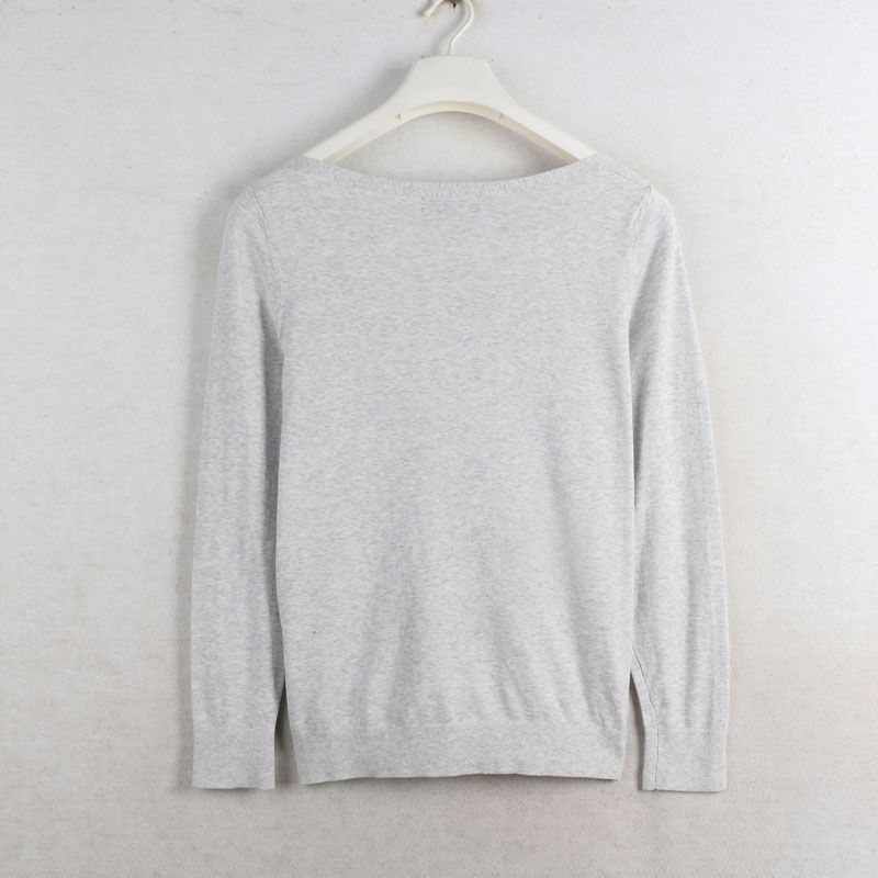 Sunshine House Fall and Winter New Arrival Export Fashion BR Home Word Collar Pullover Women's Sweater Plus Size Knitwear Tops