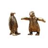 Funny Brass Standing Little Penguin Statue Desktop Decorative Trinkets Creativity Marine Animal Cute Craft Collection Children