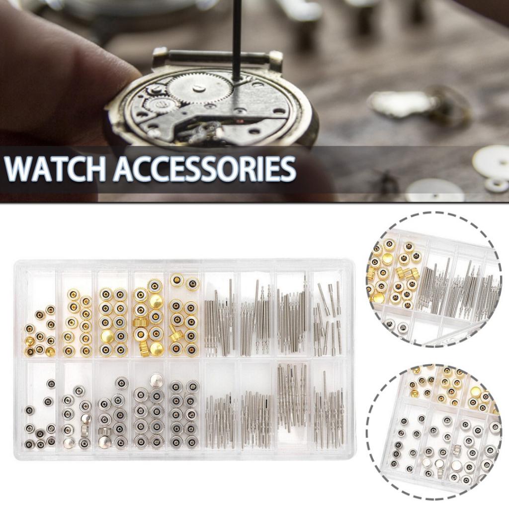 Watch Stem Extender + Crowns Accessory Repairing Replacement Tool Kit W/ Box