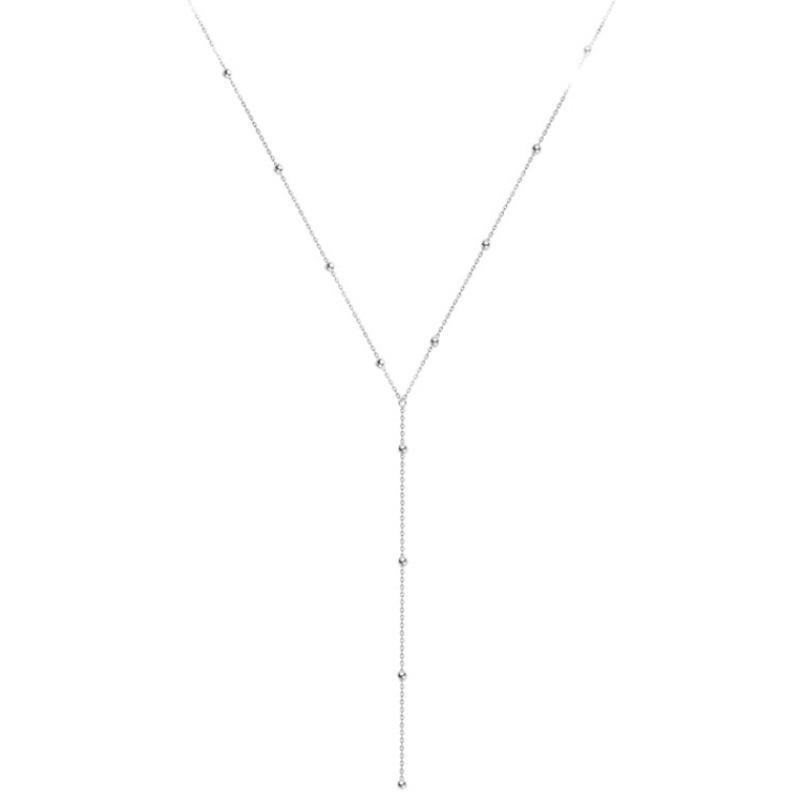 2023 Women's Silver Tassel Necklace - Light Luxury Summer Clavicle Chain