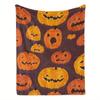 Halloween Theme Cute Printed Flannel Blanket Sofa Blanket Nap Blanket For Family Sofa Bed