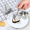 3 Pezzi Stampo Onigiri Acciaio Inossidabile Antiaderente Stampo Palla di Riso Triangolare e Rettangolare Stampo Maker Onigiri Con Cucchiaio Per Bento