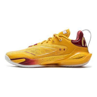 Li Ning Speed 11 Support Rebound Niedrig geschnittene Basketballschuhe Herren Gelb ABAU053-15
