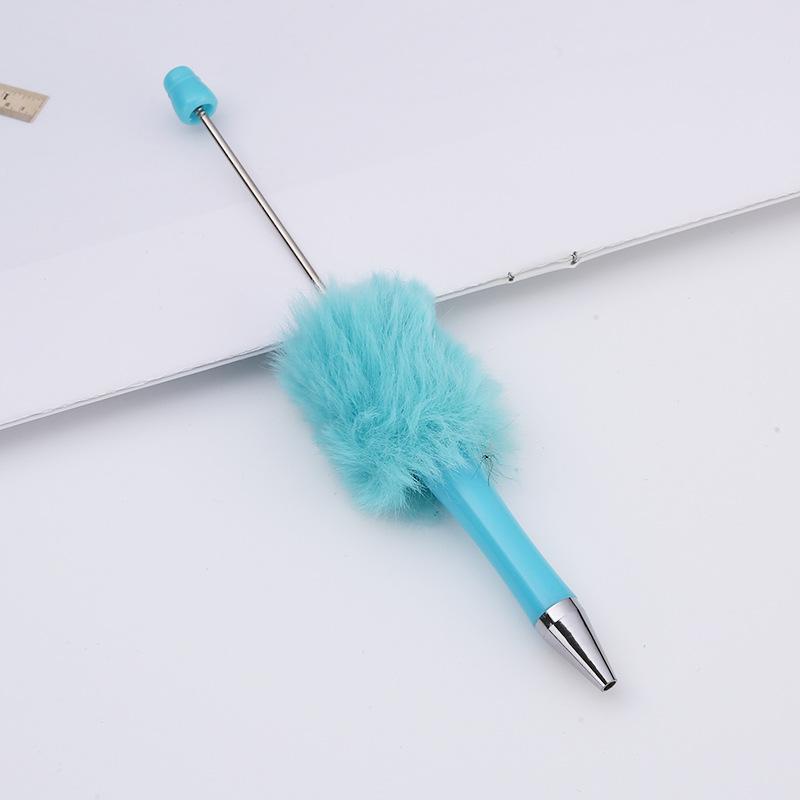 10Pcs Newest Colour Creative  Plush Ballpoint Pen Ballpoint Pen  DIY Ballpoint Pen Gift for Student Office Supplies