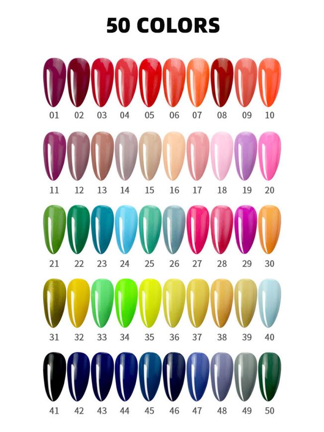 

Vibrant Solid Color Gel Polish Set: Classic, Long-Lasting UV Gel for Nails, Non-Irritating Formula