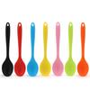 Long Handle Silicone Noodle Spoon Rice Salad Mixing Kitchen Teaspoon Denser Spoons, SaladSpoon, Seasoning SpoonTableware