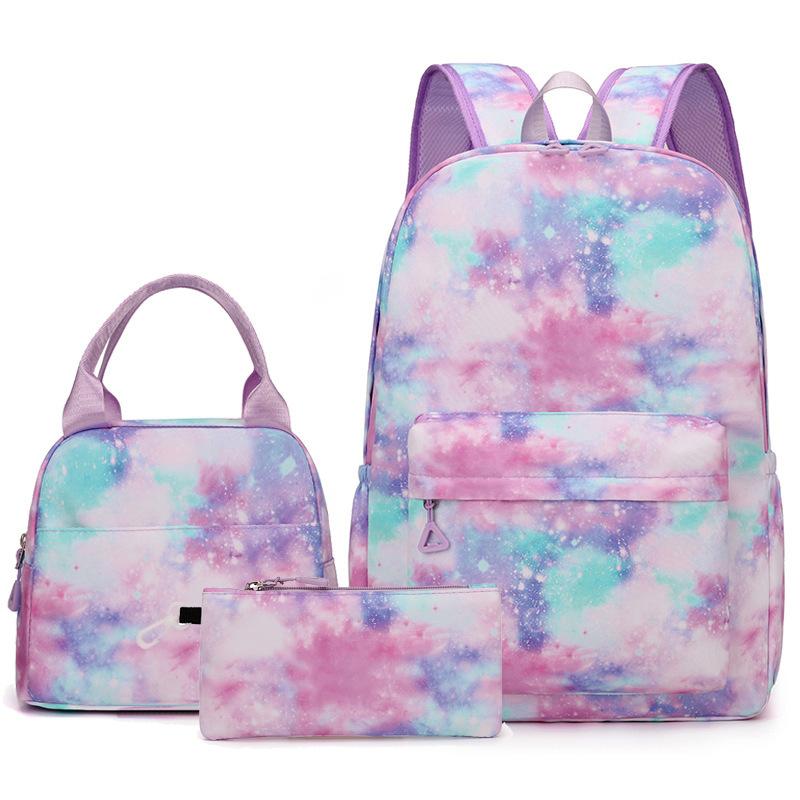 Nieuwe Collectie Back to School Rugzak voor Meisjes Basisschool Middelbare Scholieren Kinderen 3 stuks/set Schooltas Boekentassen Waterdichte Boekentas white