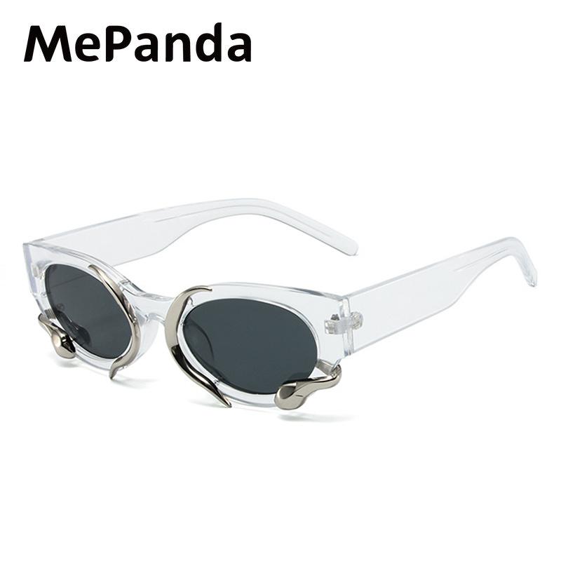 Модные солнцезащитные очки MePanda унисекс в форме змеи в ретро-стиле «кошачий глаз» — фото 12