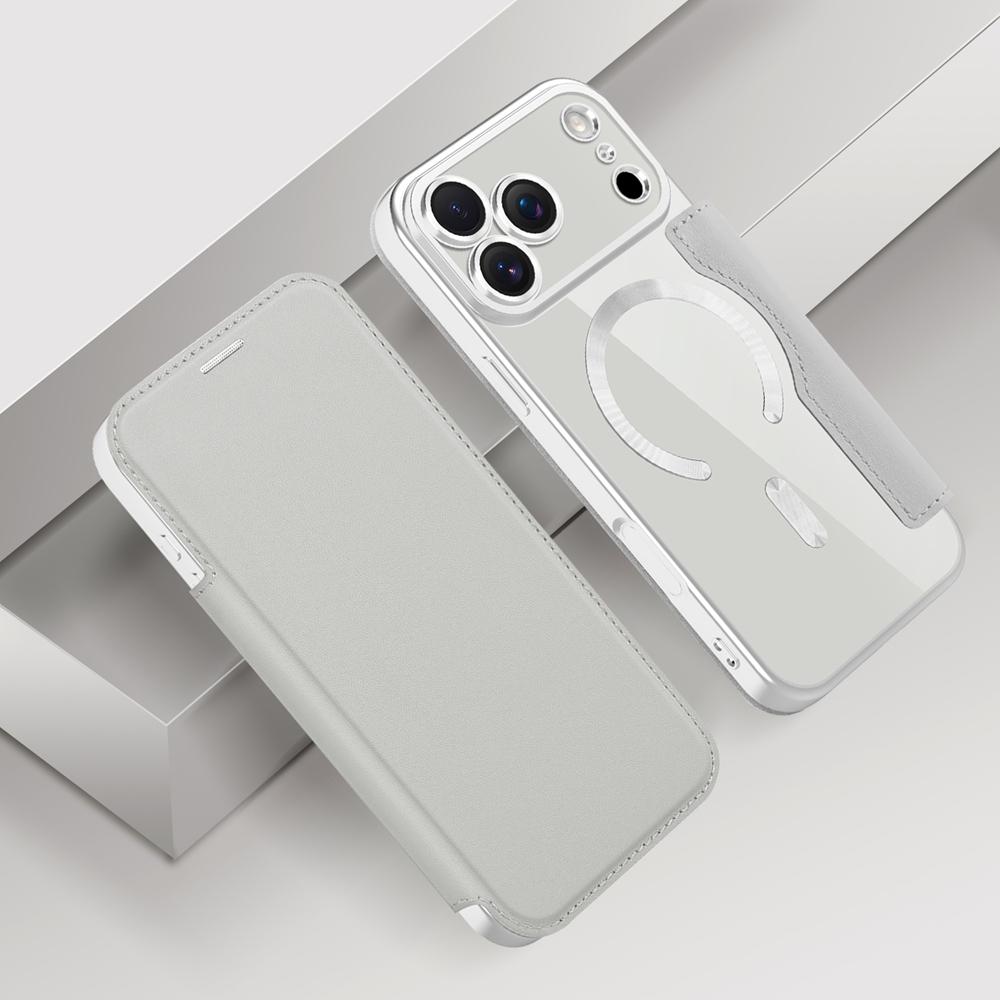 Flip Leather Case for IPhone 17 Promax Air 16 Pro Max 15 Plus 14 13 12 Wireless Charging Card Slots Pocket Phone Cover