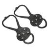 1 Paar Outdoor 5 Zähne Eiskrallen Rutschfestigkeit 5 Zähne Kletterschuh Spikes