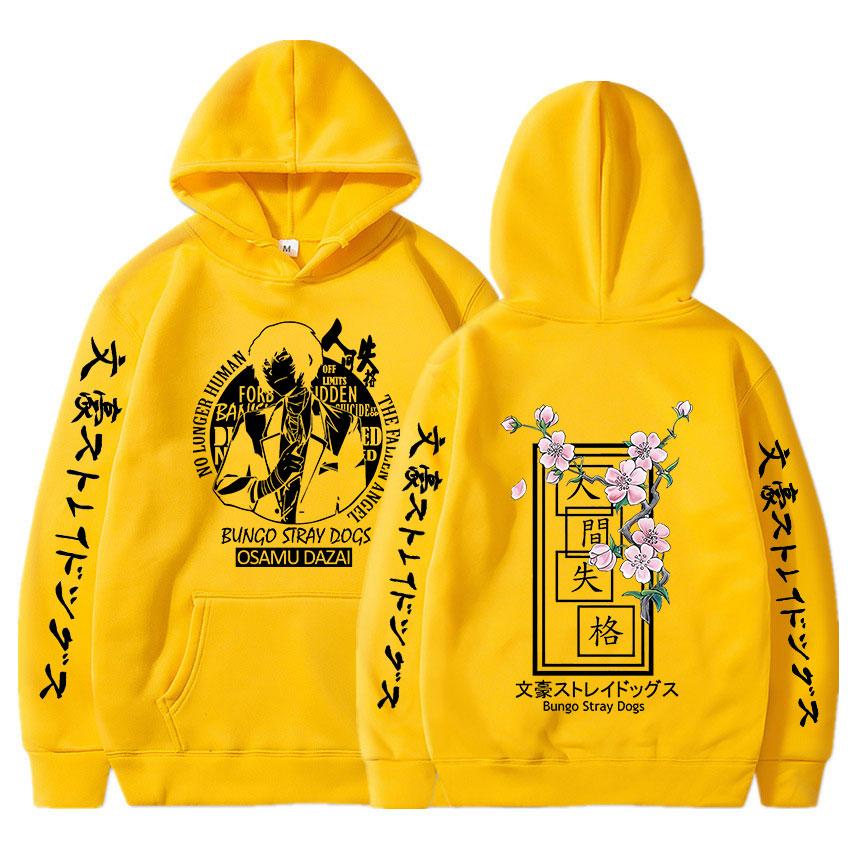 Bungo Stray Dogs Hot Anime Casual Hoodies Harajuku Osamu Dazai Printing Funny Hooded Fashion Sweatshirt Unisex Pullover