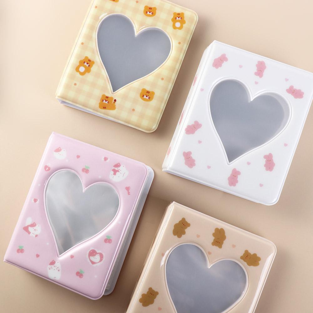 Ins Hollow Picture Storage Case Cute Love Heart Photo Album Cartoon Bear Photo Album protecting